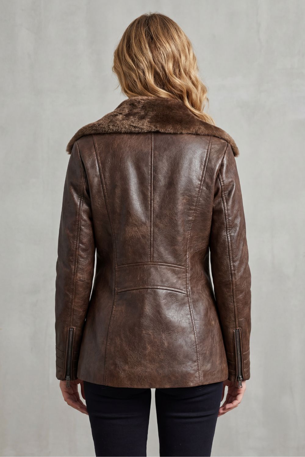 Zoe | Leather Look Jacket