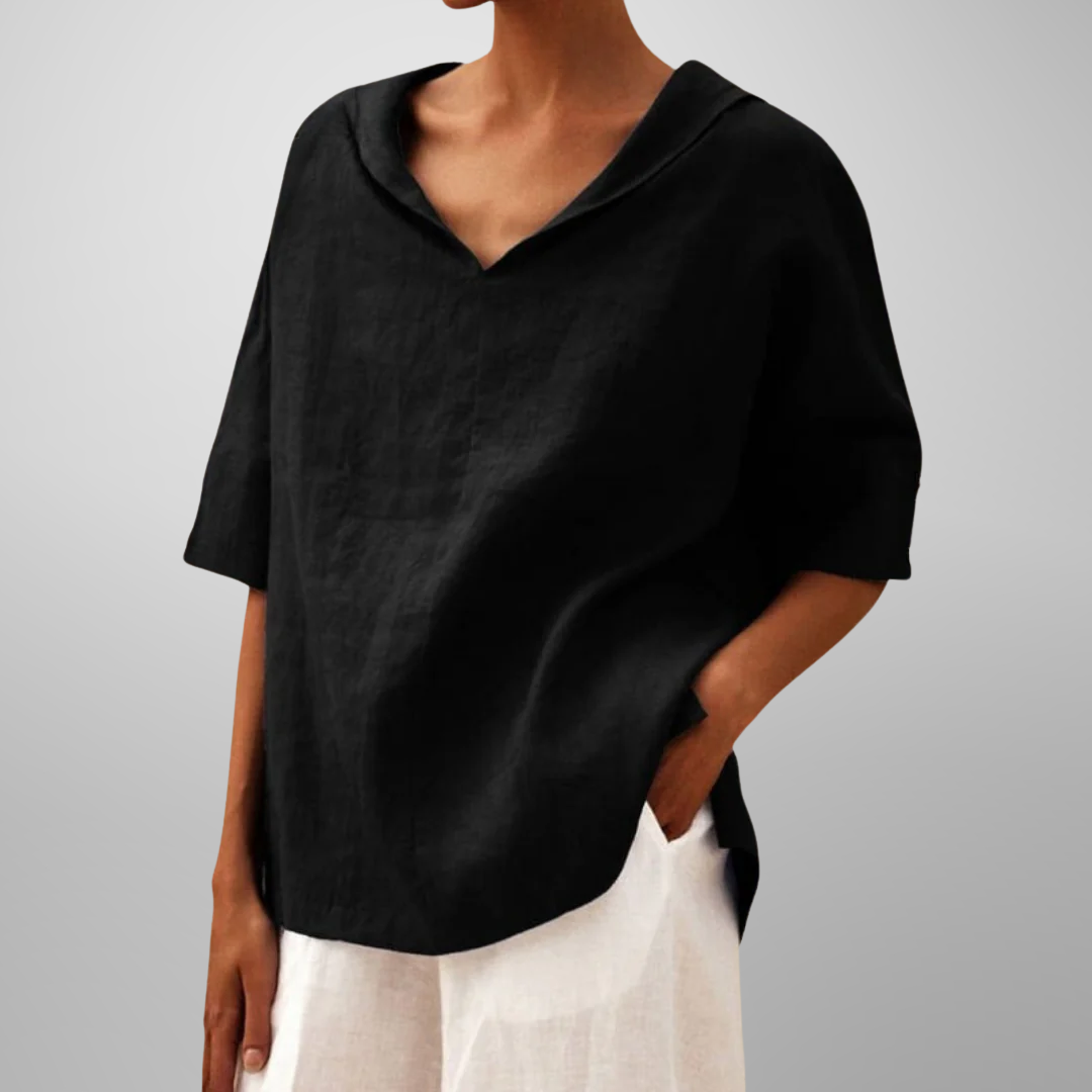 Lucy | Women Cotton Loose-Fitting Blouse