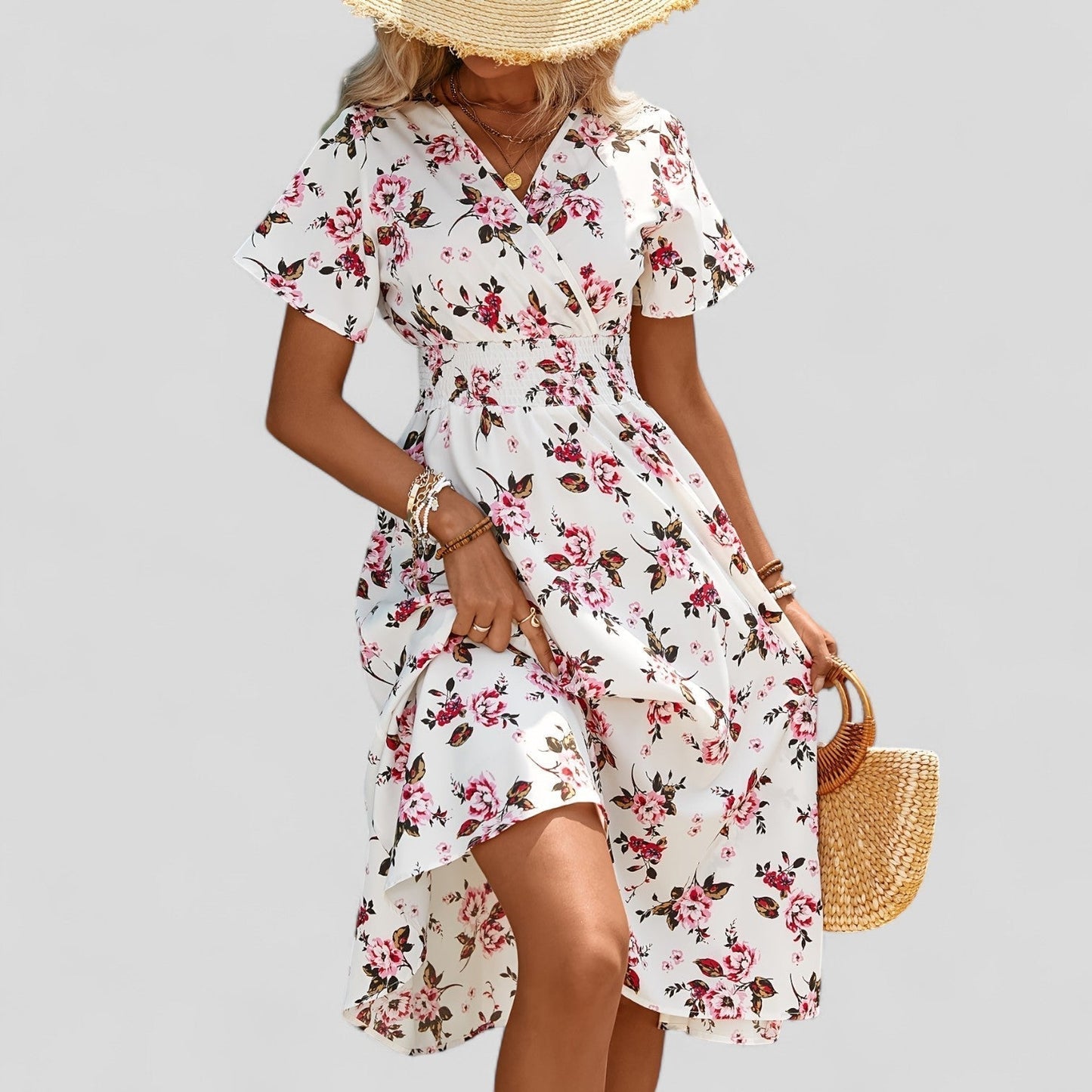 Flora | Comfortable Summer Midi Dress