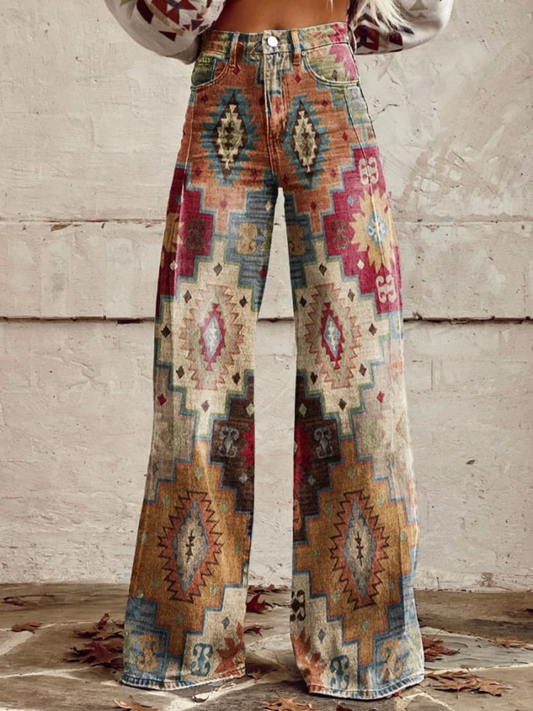 Senna | Vintage Boho Wide-Leg Pants