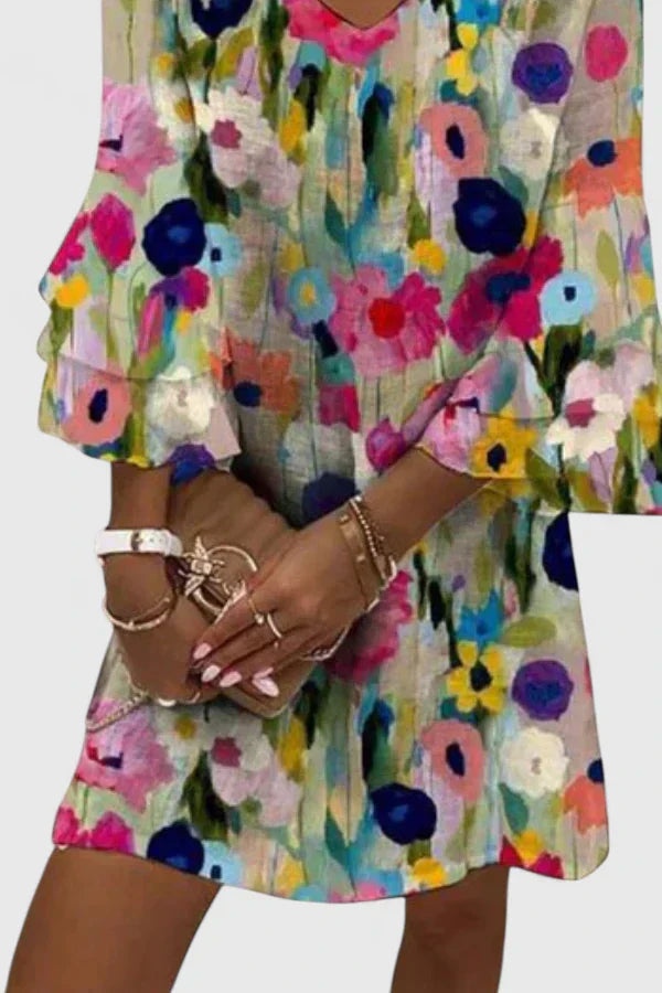 Elowen | Playful Printed Mini Dress