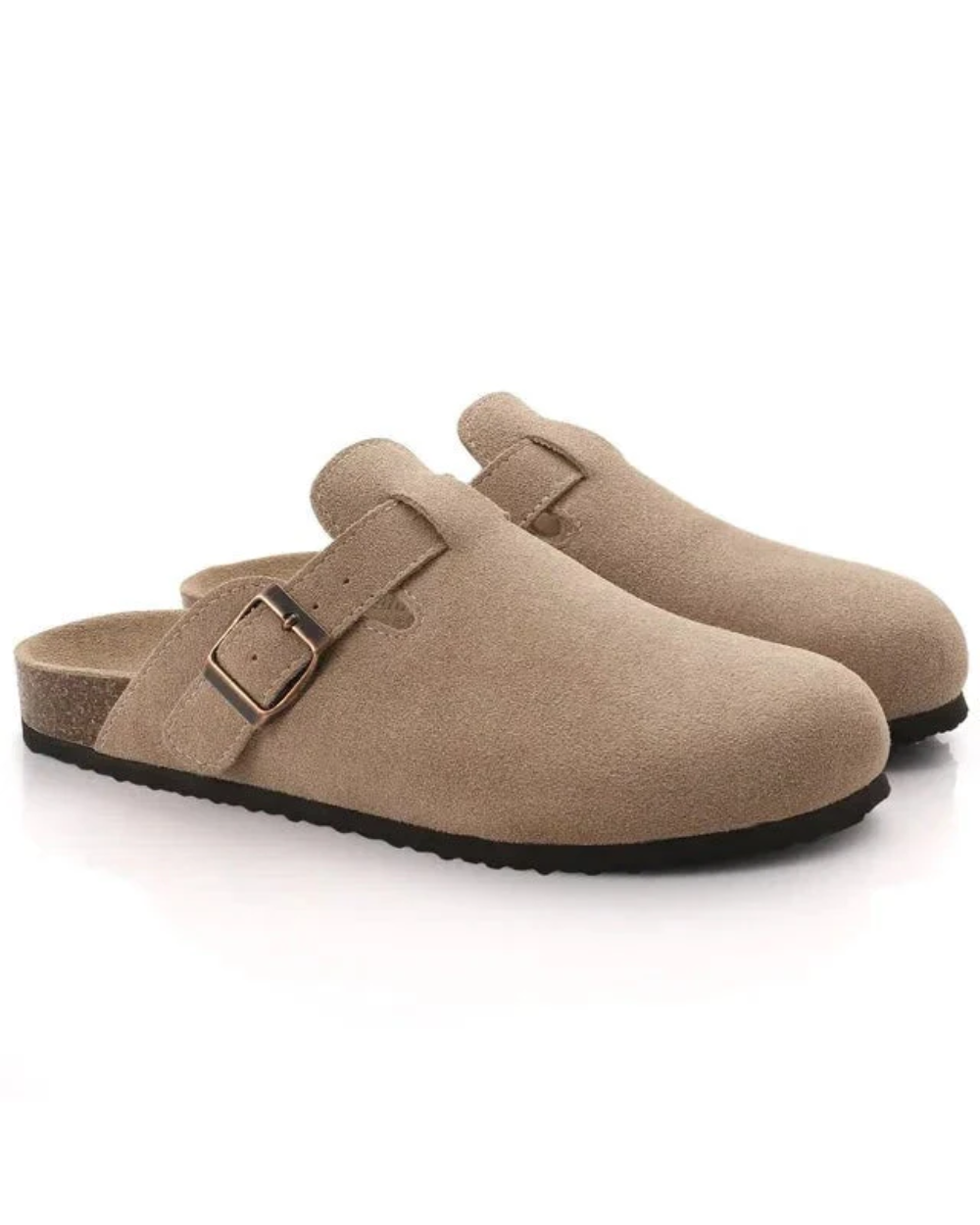 Oxford | Suède Buckle Clogs