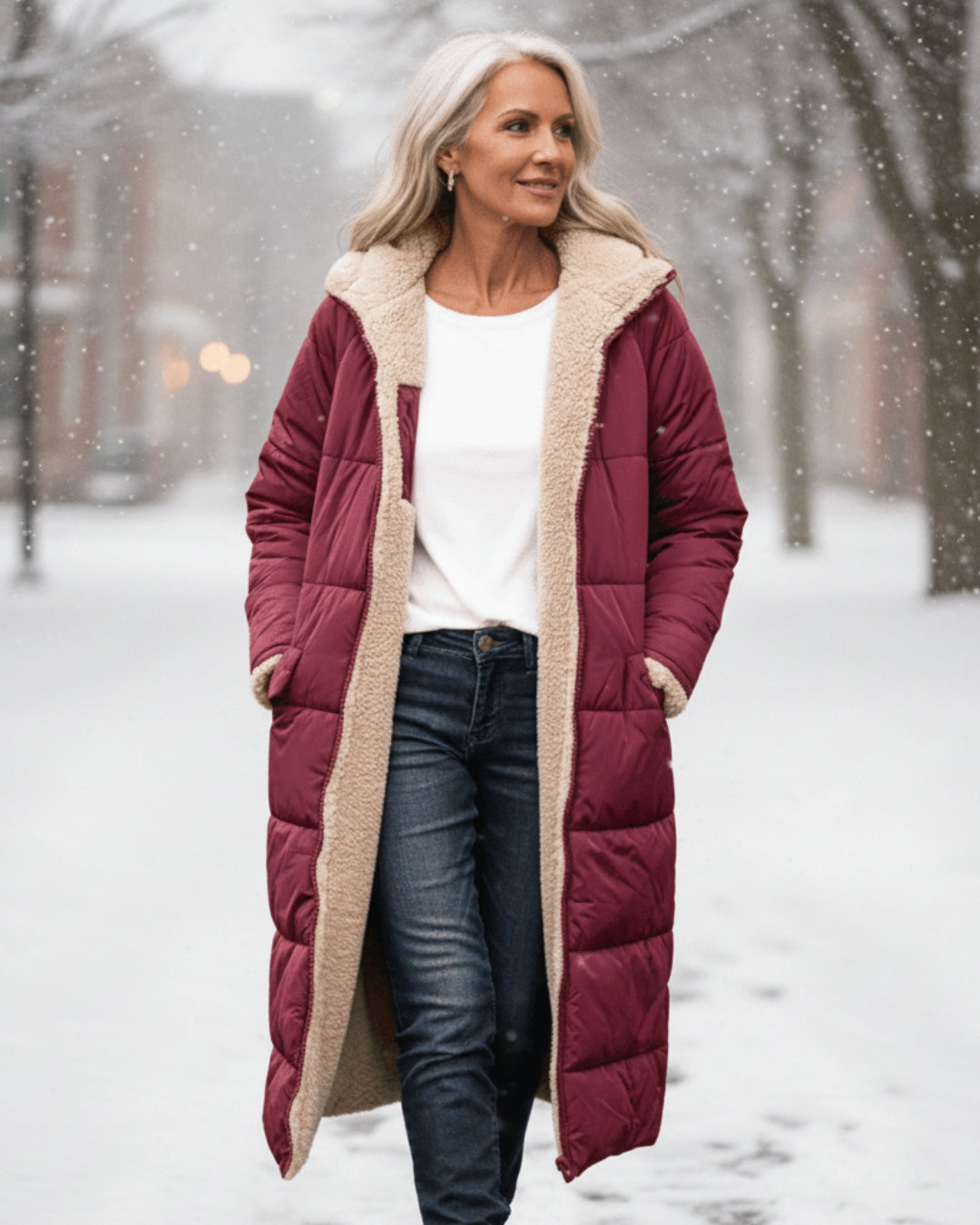 Elora | Insulated Sherpa Winter Coat