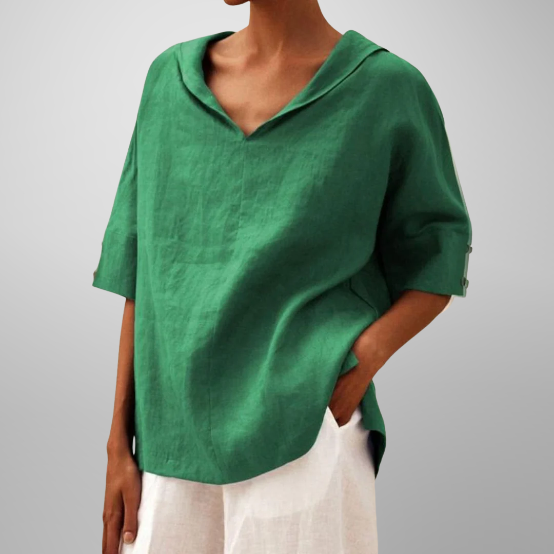 Lucy | Women Cotton Loose-Fitting Blouse