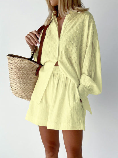 Elizabeth | Breezy Shirt And Shorts Set