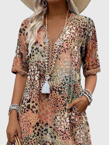 Lanthe | Elegant Bohemian Midi Dress