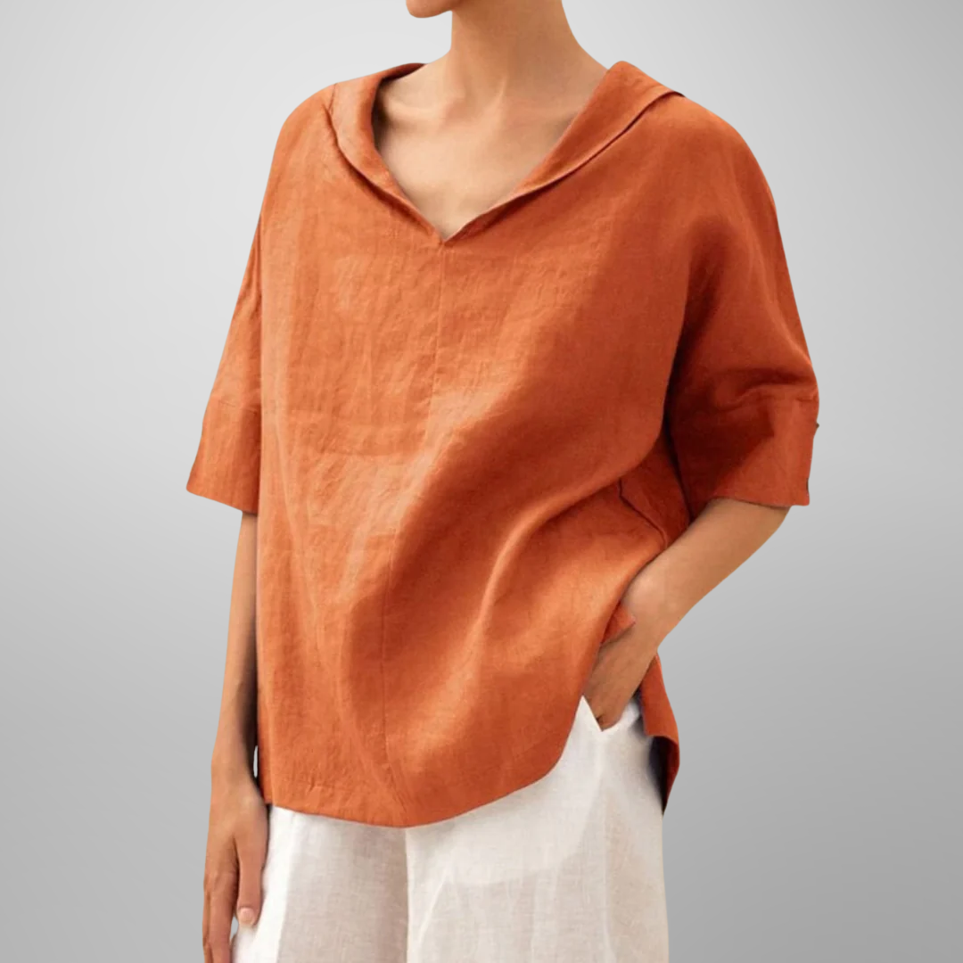 Lucy | Women Cotton Loose-Fitting Blouse