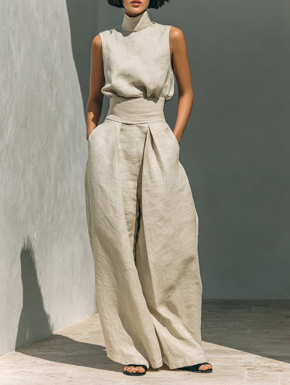 Moreau | Women’s Wide-Leg Cotton Set