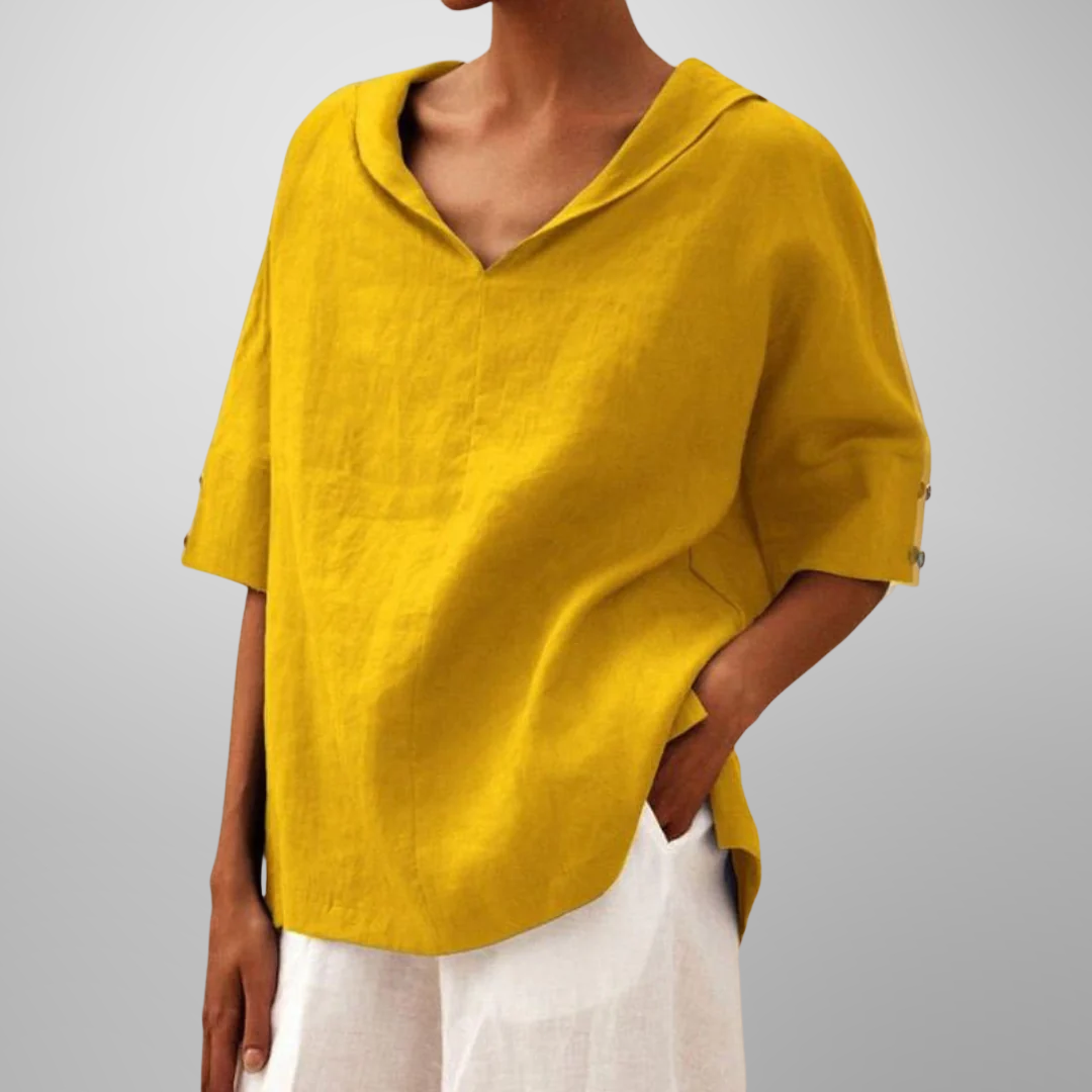 Lucy | Women Cotton Loose-Fitting Blouse