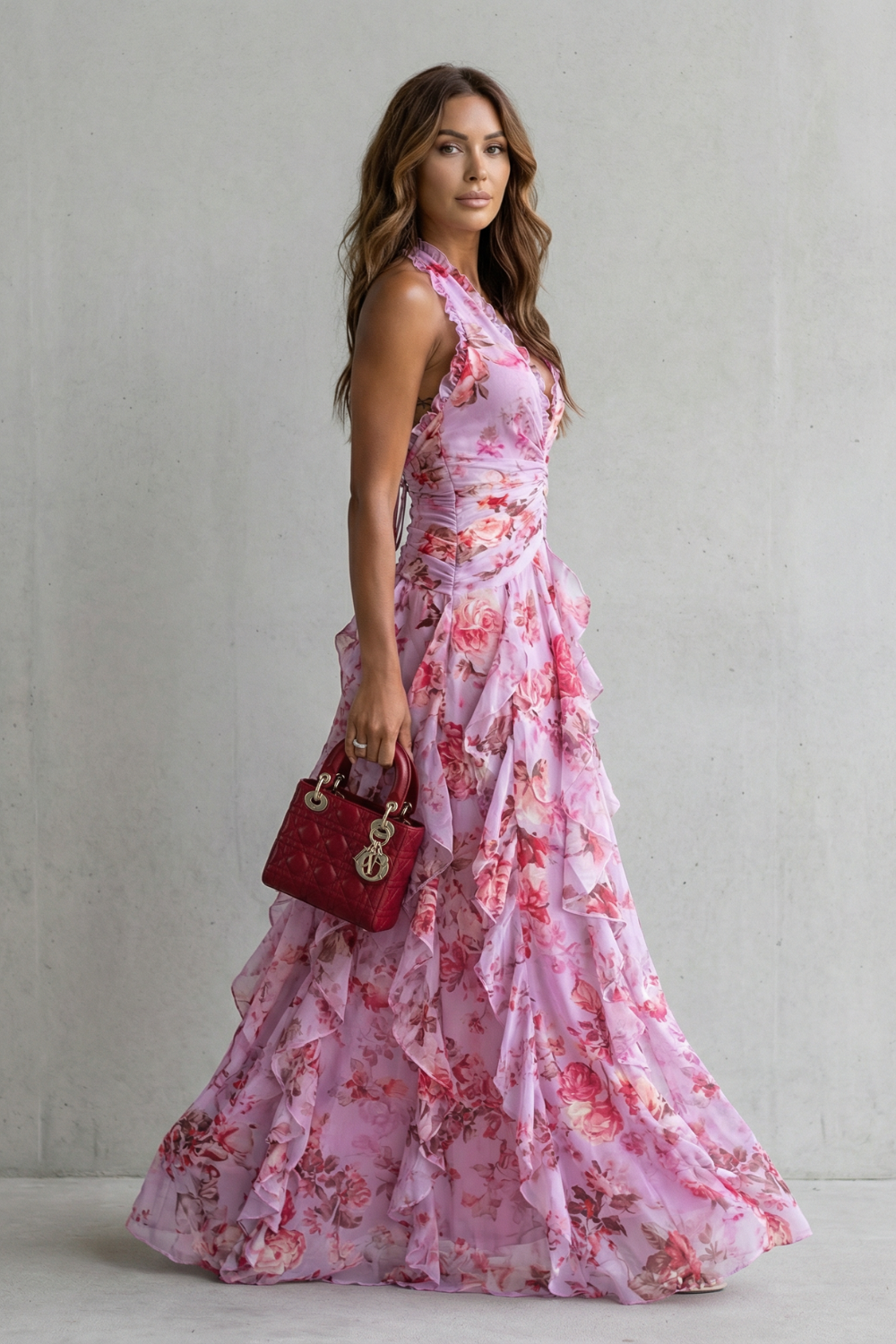 Fleur | Halter maxi dress
