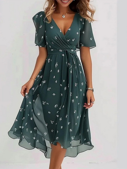 Florence | Soft romantic summer midi dress
