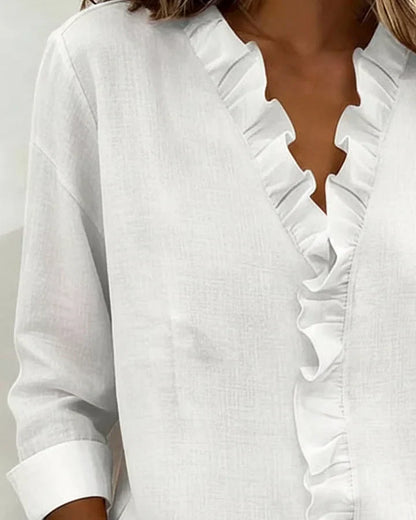 Maya | Elegant Blouse with Ruffles