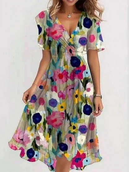 Florence | Soft romantic summer midi dress