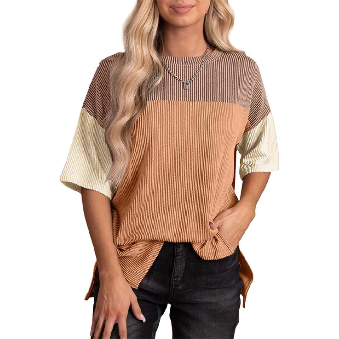 Brynlue | Casual Loose Fit Striped Summer Top