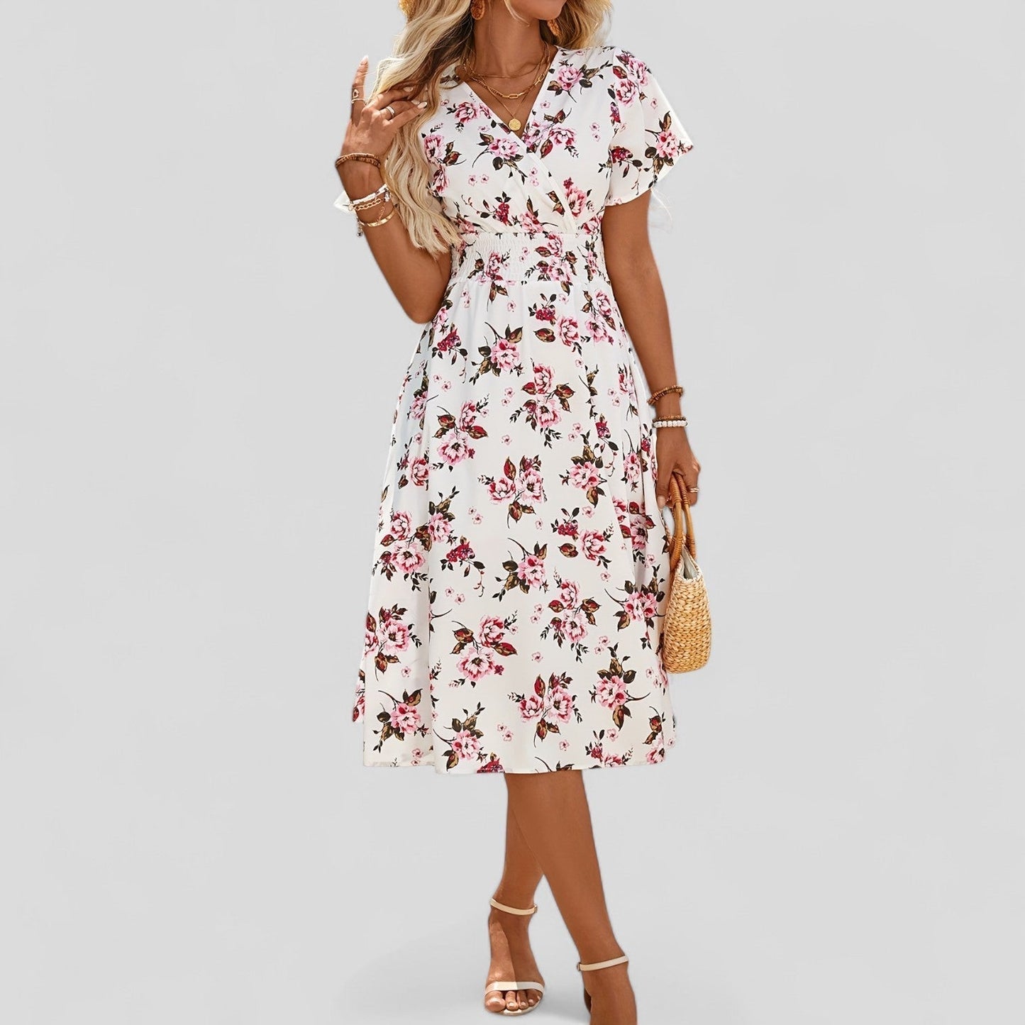 Flora | Comfortable Summer Midi Dress