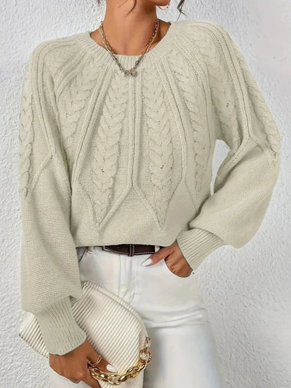 Maribel | Elegant Cable Knit Sweater