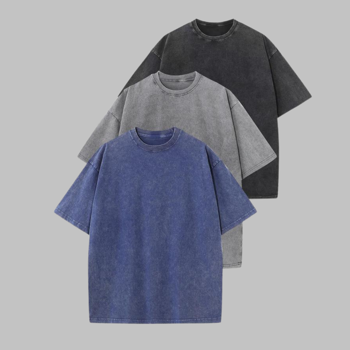 Afina | Women Casual Oversized Wash Crew Neck Unisex Shirt