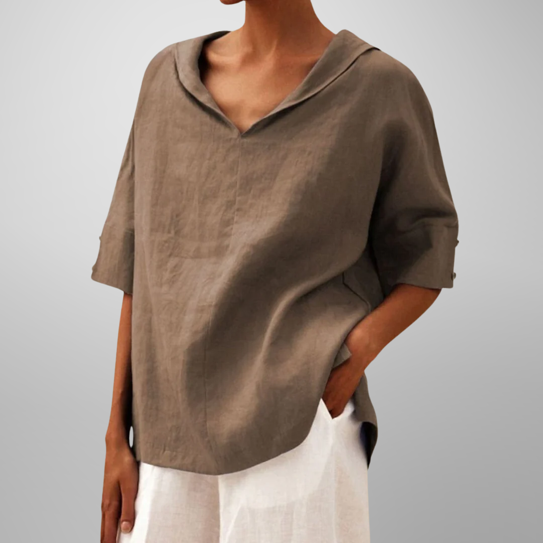 Lucy | Women Cotton Loose-Fitting Blouse