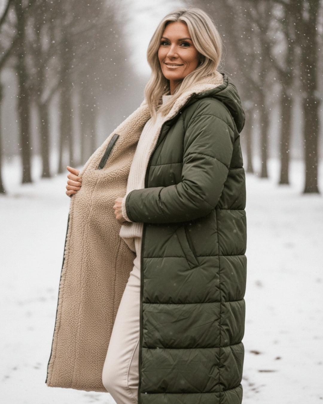 Elora | Insulated Sherpa Winter Coat
