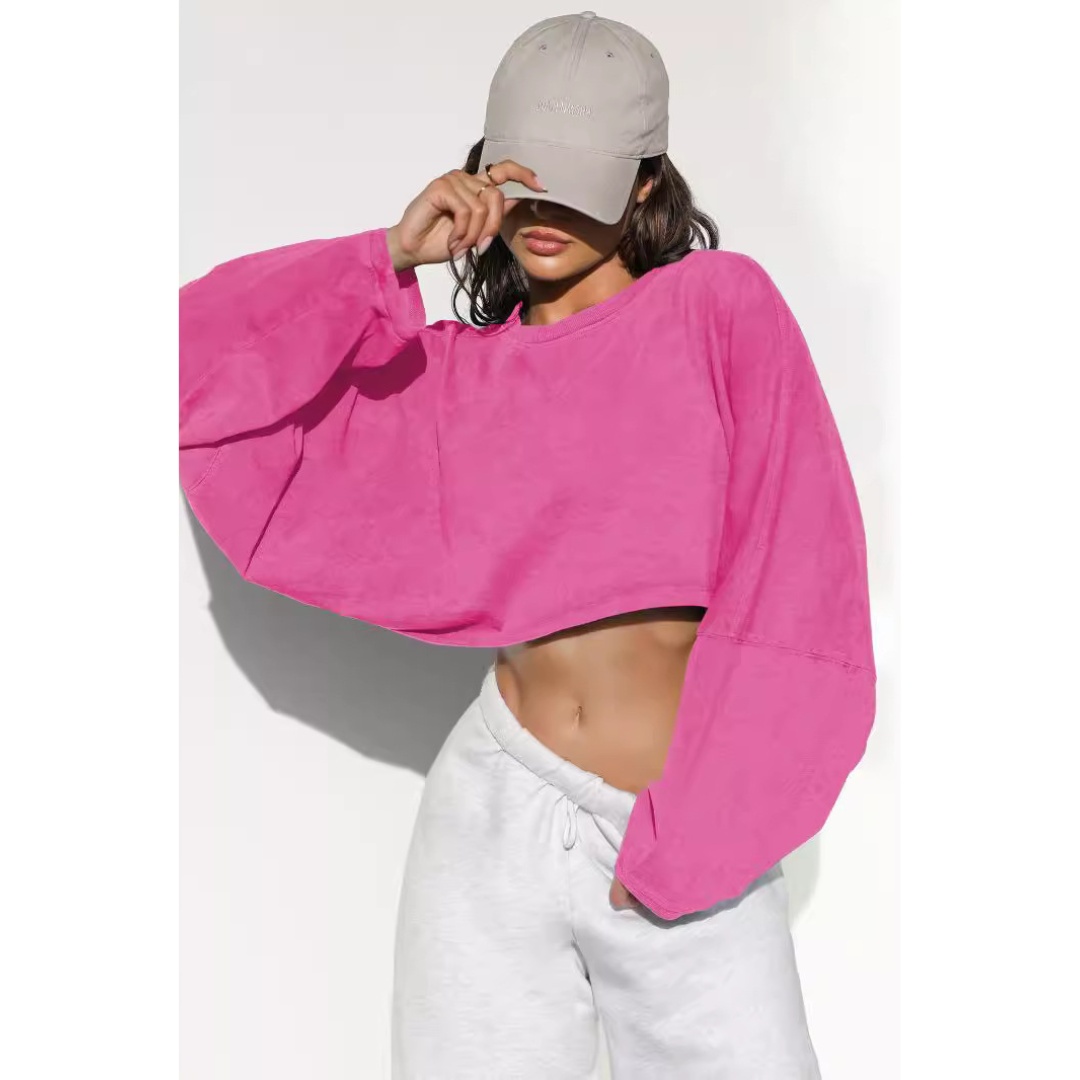 Skye | Women Casual Cropped Pullover Sweatshirt