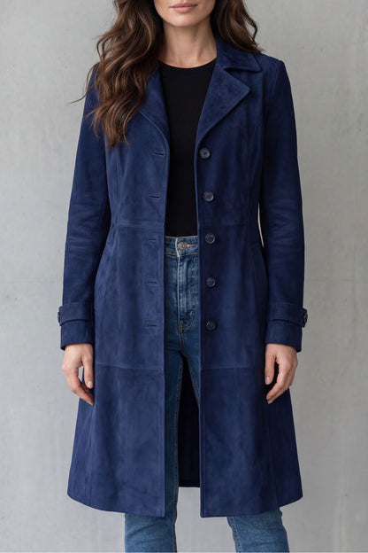 Delvienne | Suede Finish Coat