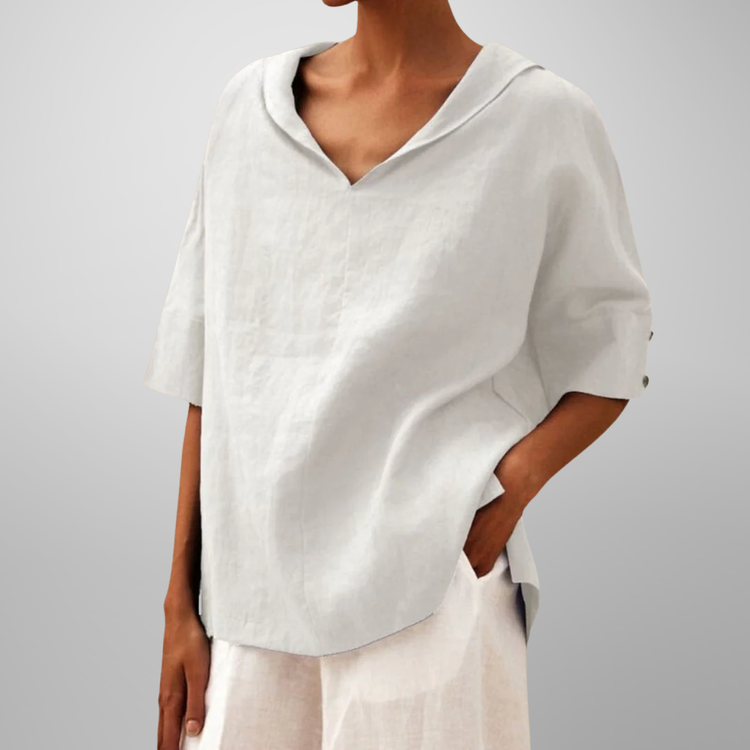Lucy | Women Cotton Loose-Fitting Blouse