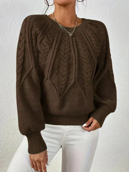 Maribel | Elegant Cable Knit Sweater