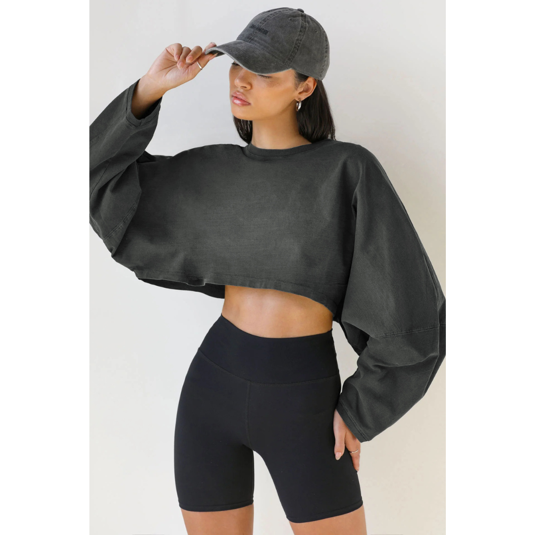Skye | Women Casual Cropped Pullover Sweatshirt