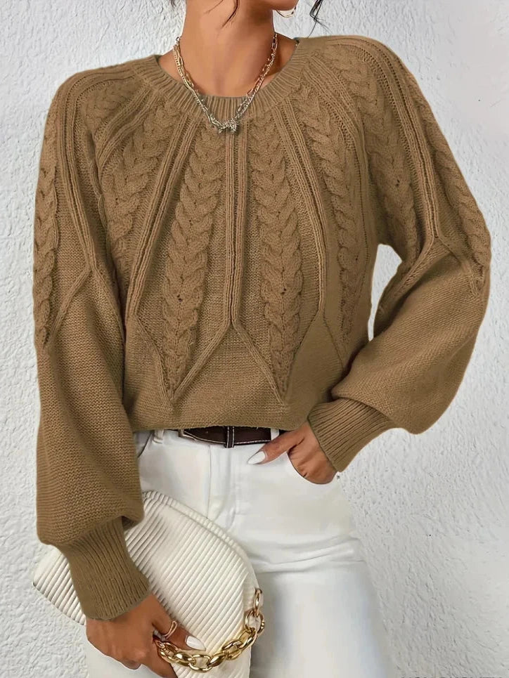 Maribel | Elegant Cable Knit Sweater