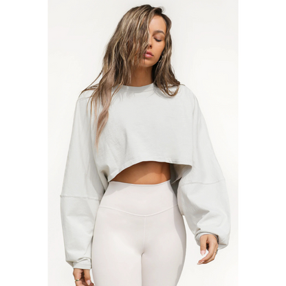 Skye | Women Casual Cropped Pullover Sweatshirt