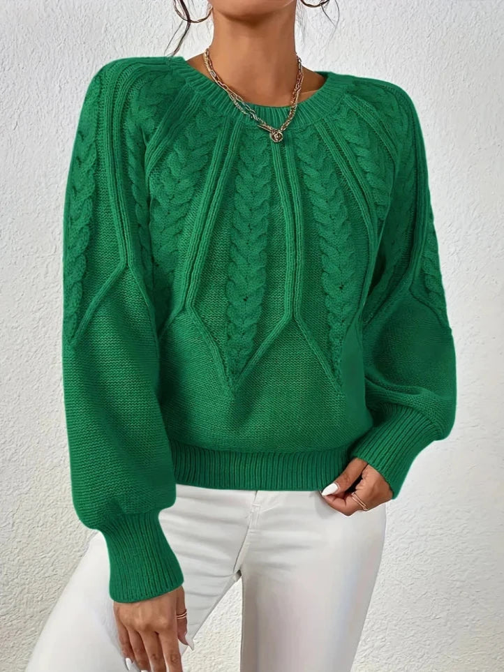 Maribel | Elegant Cable Knit Sweater