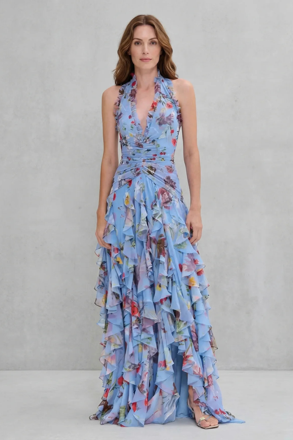 Fleur | Halter maxi dress