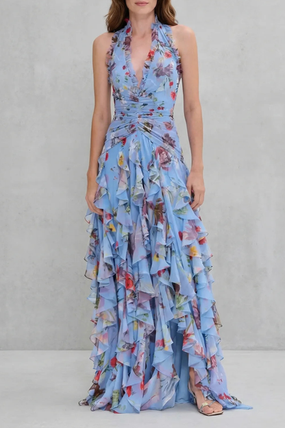 Fleur | Halter maxi dress