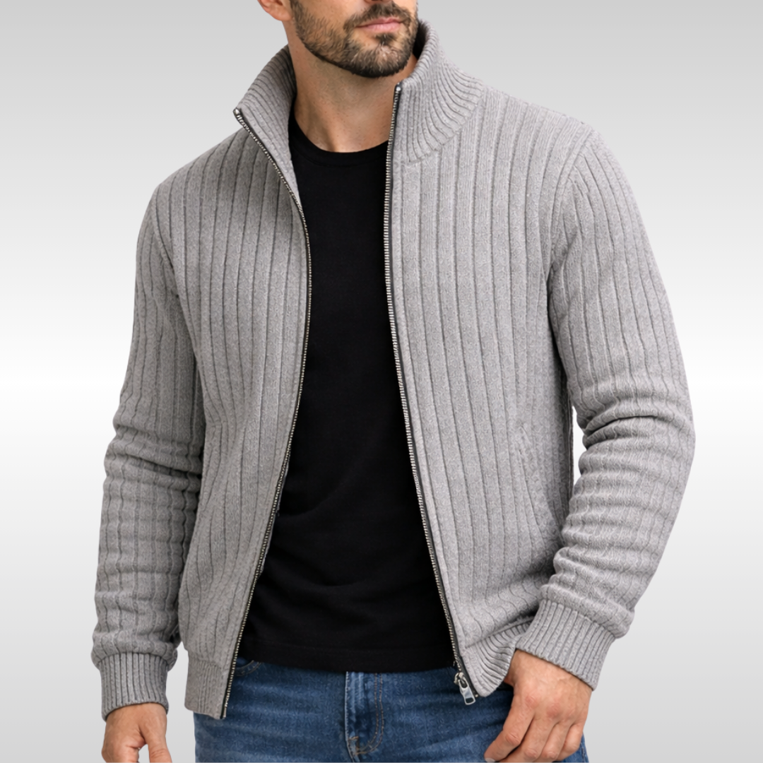 Dario | Classic Zip Knit Vest