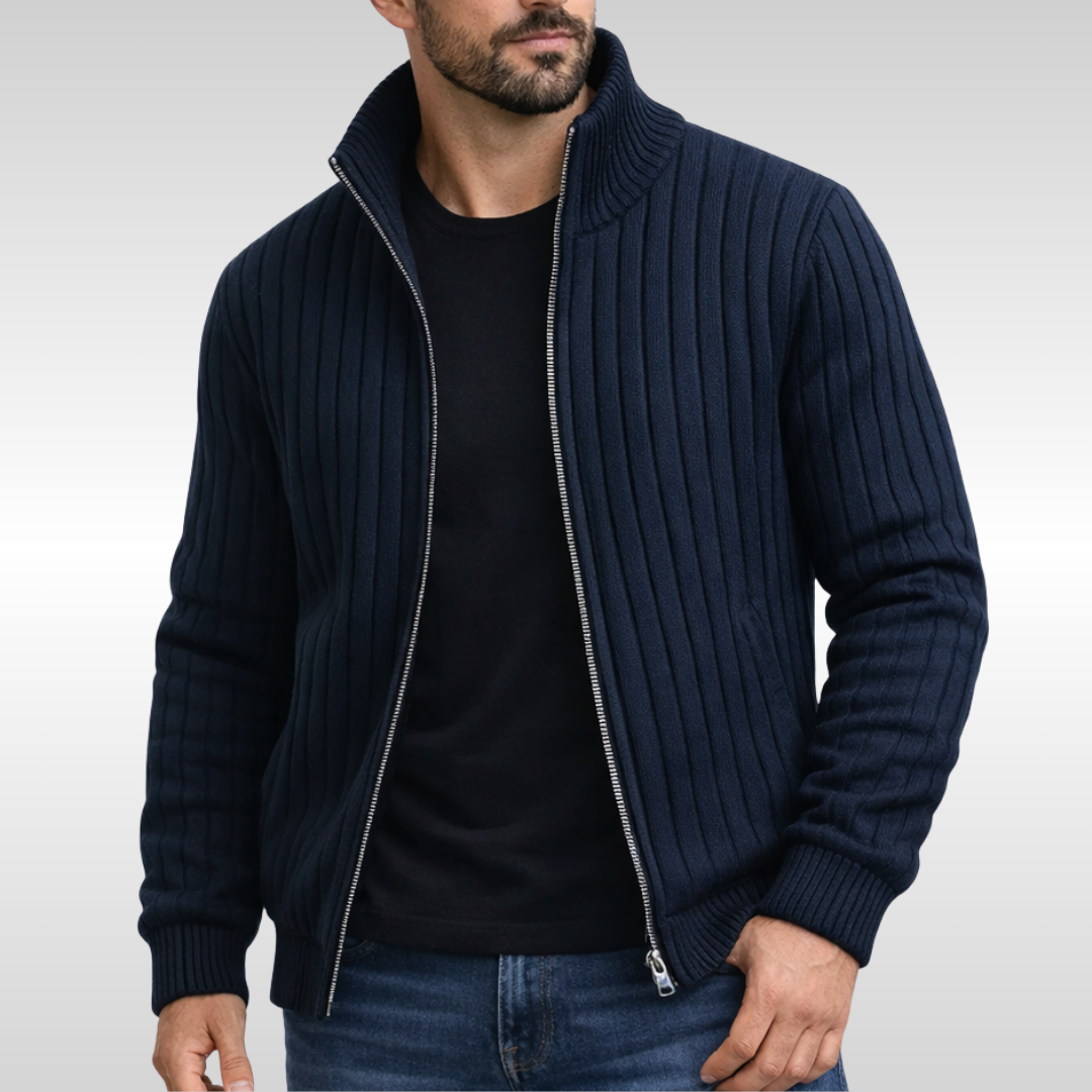 Dario | Classic Zip Knit Vest