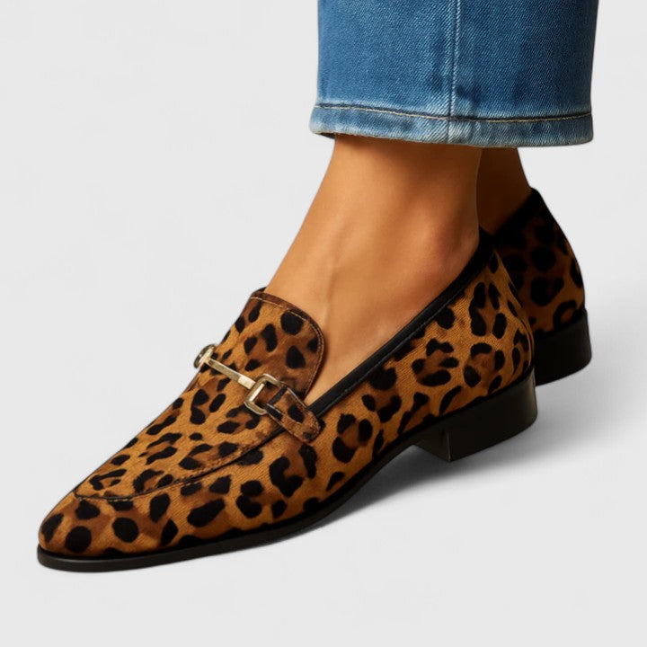 Rhianna | Gold-buckled Loafers