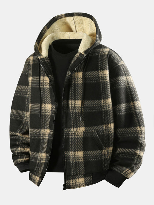 Weston | Lined flannel hooded jacket