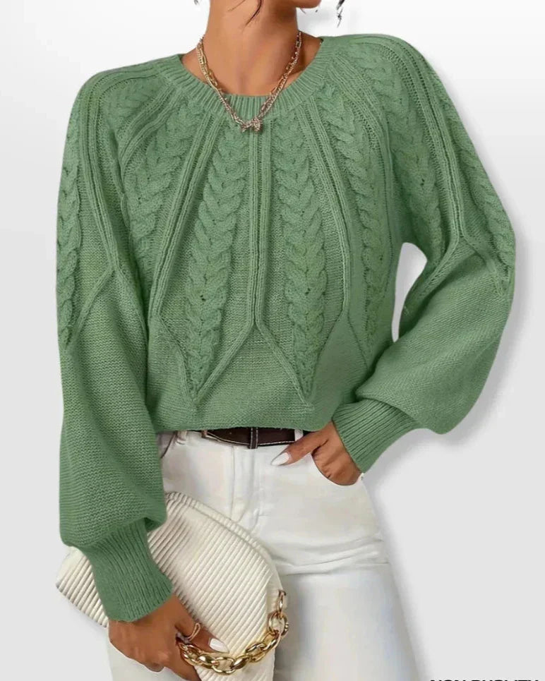 Maribel | Elegant Cable Knit Sweater