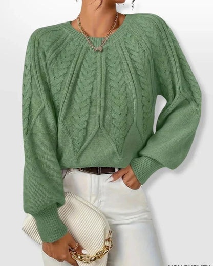 Maribel | Elegant Cable Knit Sweater