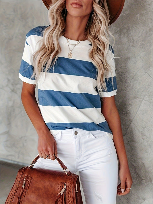 Kaela | Women Easygoing Classic Stripe Tee
