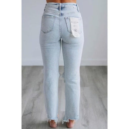 Tayla | Casual Washed Slim-Fit Ripped Jeans
