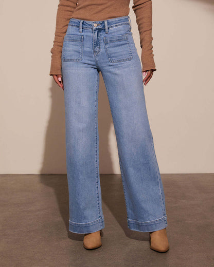 Liora | Classic Retro Slim Fit High Waist Jeans