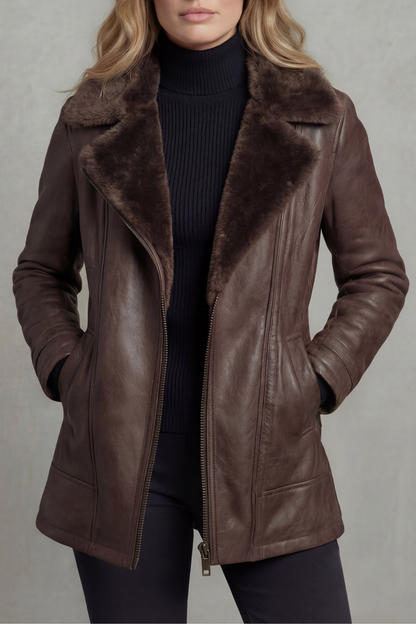 Zoe | Leather Look Jacket