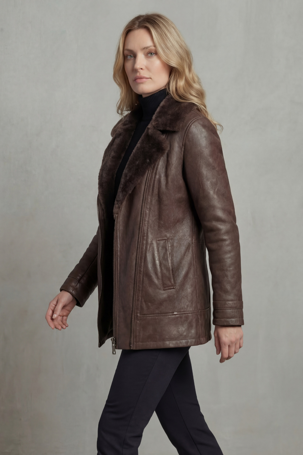 Zoe | Leather Look Jacket