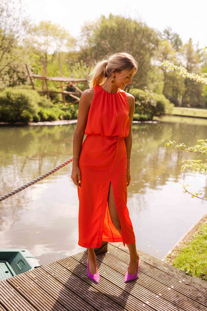 Rosaria | Elegant Midi Dress with Effortless Flow