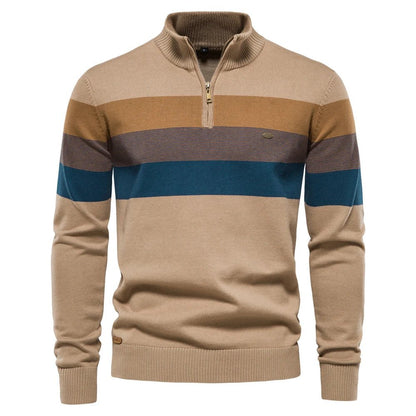 Quentin | Stand-Collar Cotton Pullover