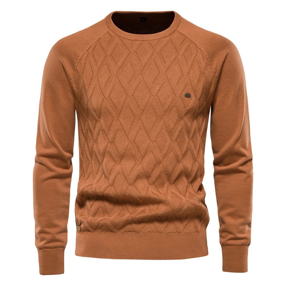 Kendrick | Diamond-Textured Knit Pullover