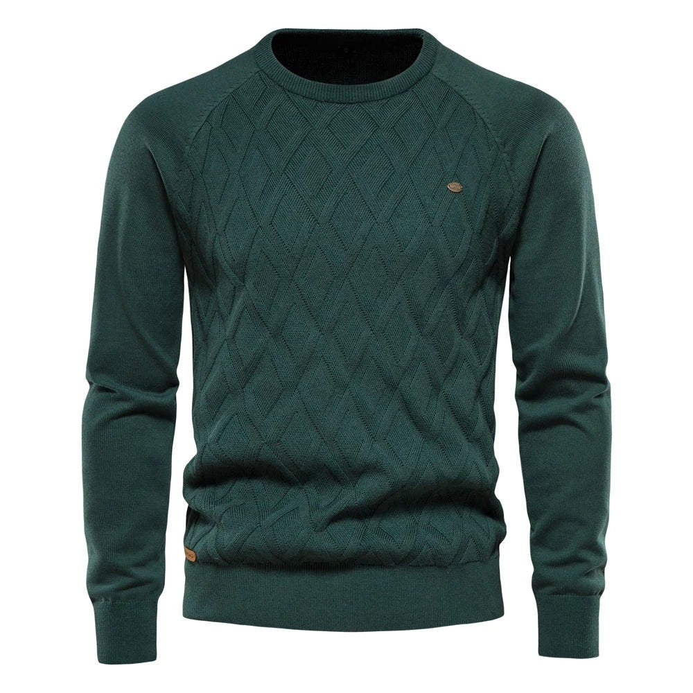 Kendrick | Diamond-Textured Knit Pullover