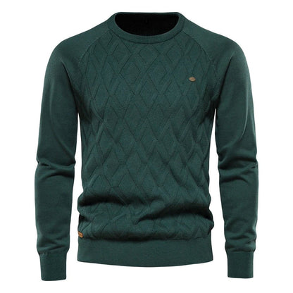 Kendrick | Diamond-Textured Knit Pullover
