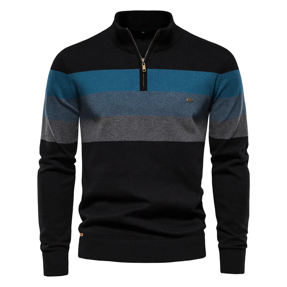Quentin | Stand-Collar Cotton Pullover